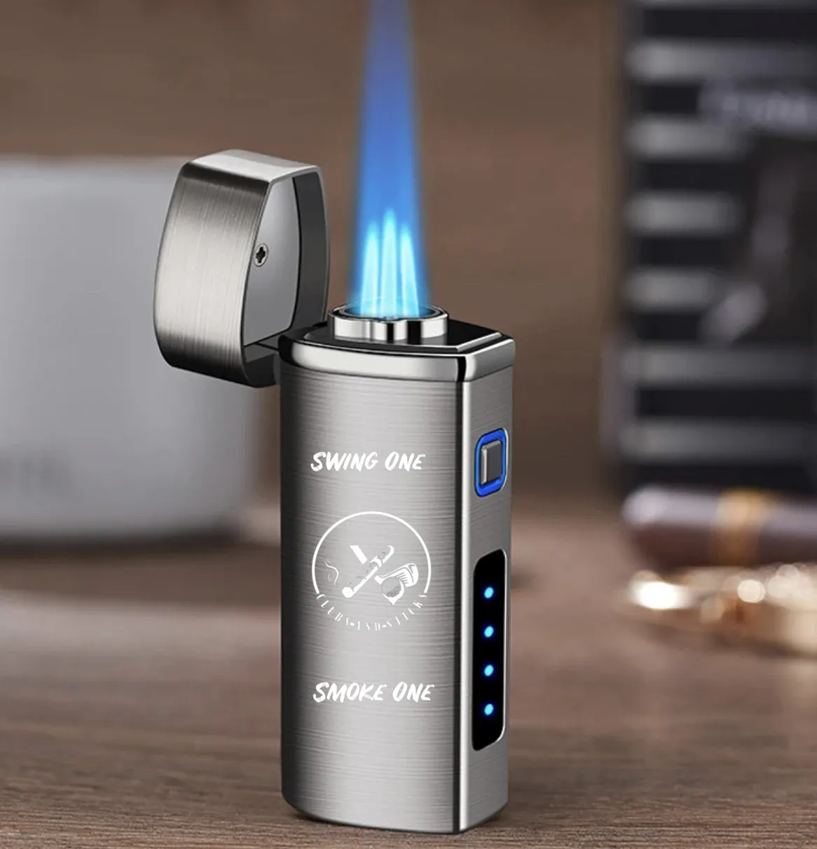 Clubs and Sticks 3 Jet Butane Electric Lighter