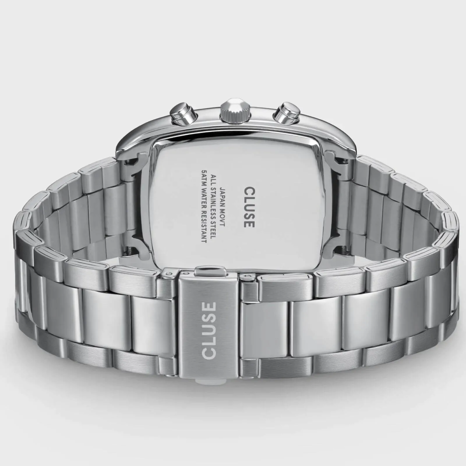 Cluse Quartaut Chrono Steel Silver Watch - Blue