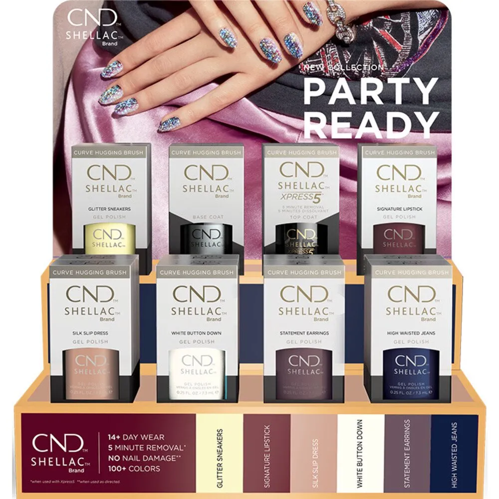 CND Shellac Party Ready Collection 12 Piece Pop Display