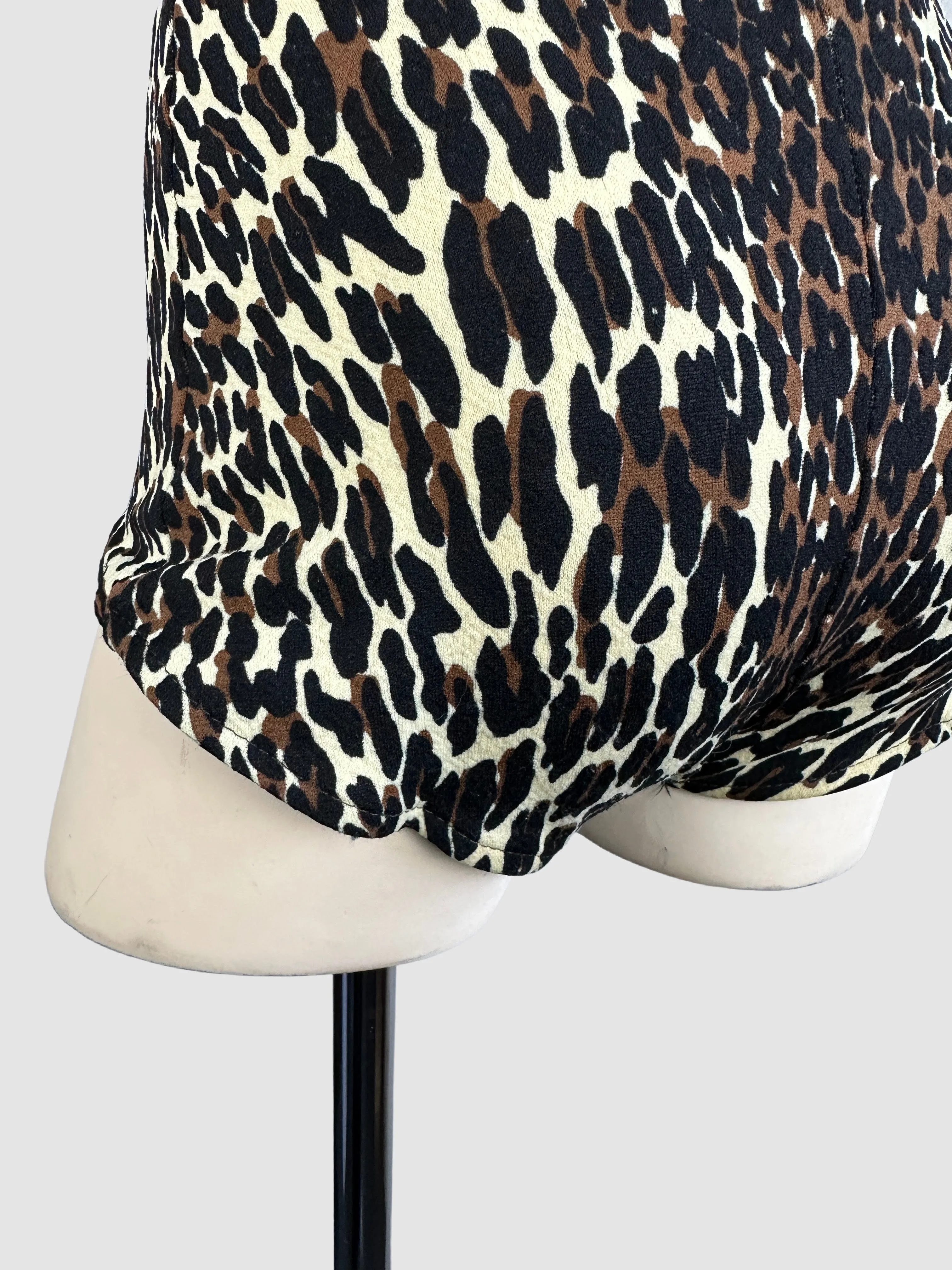 COLE Of CALIFORNIA 60s Leopard Bathing Suit • Small