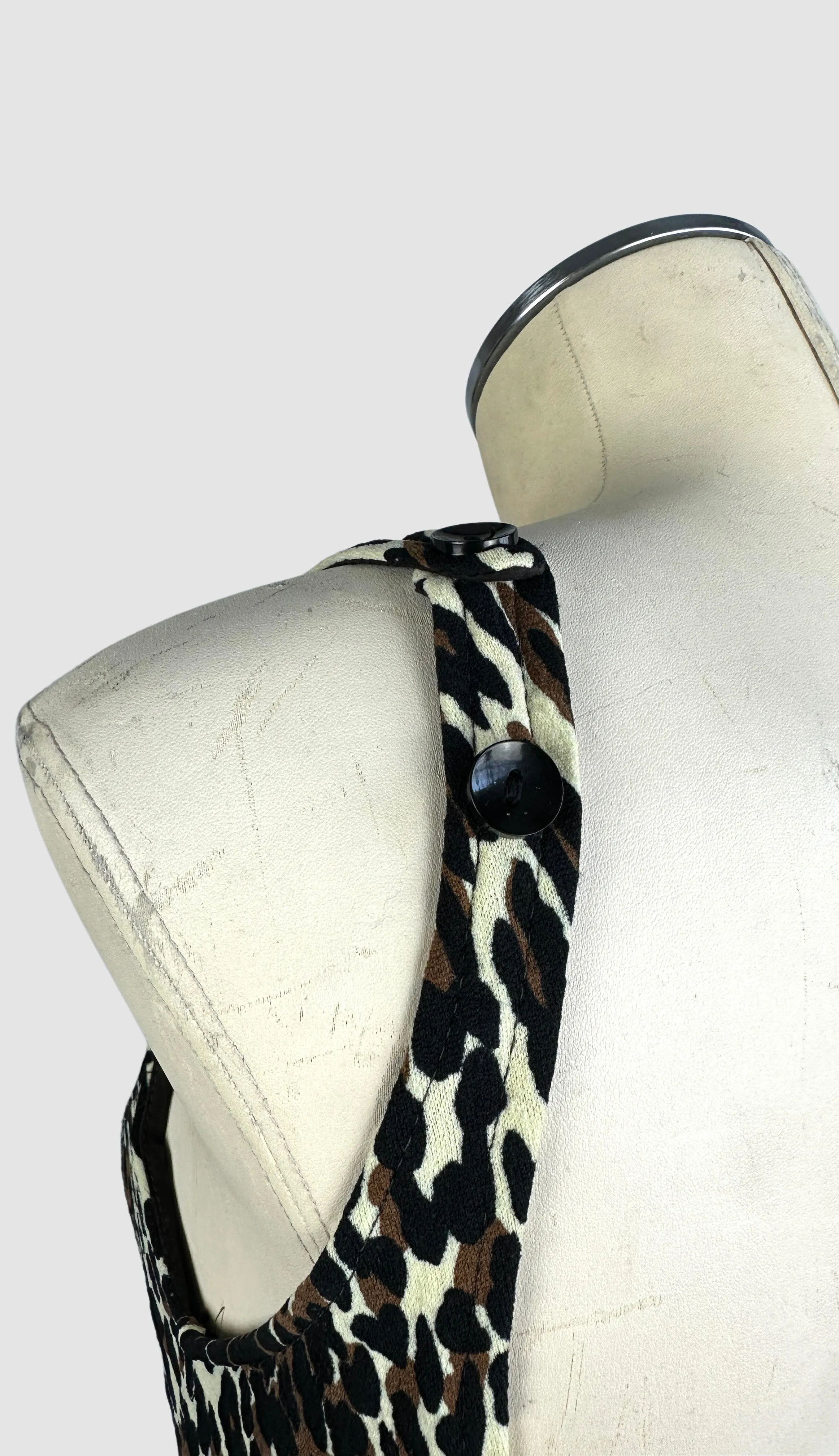 COLE Of CALIFORNIA 60s Leopard Bathing Suit • Small