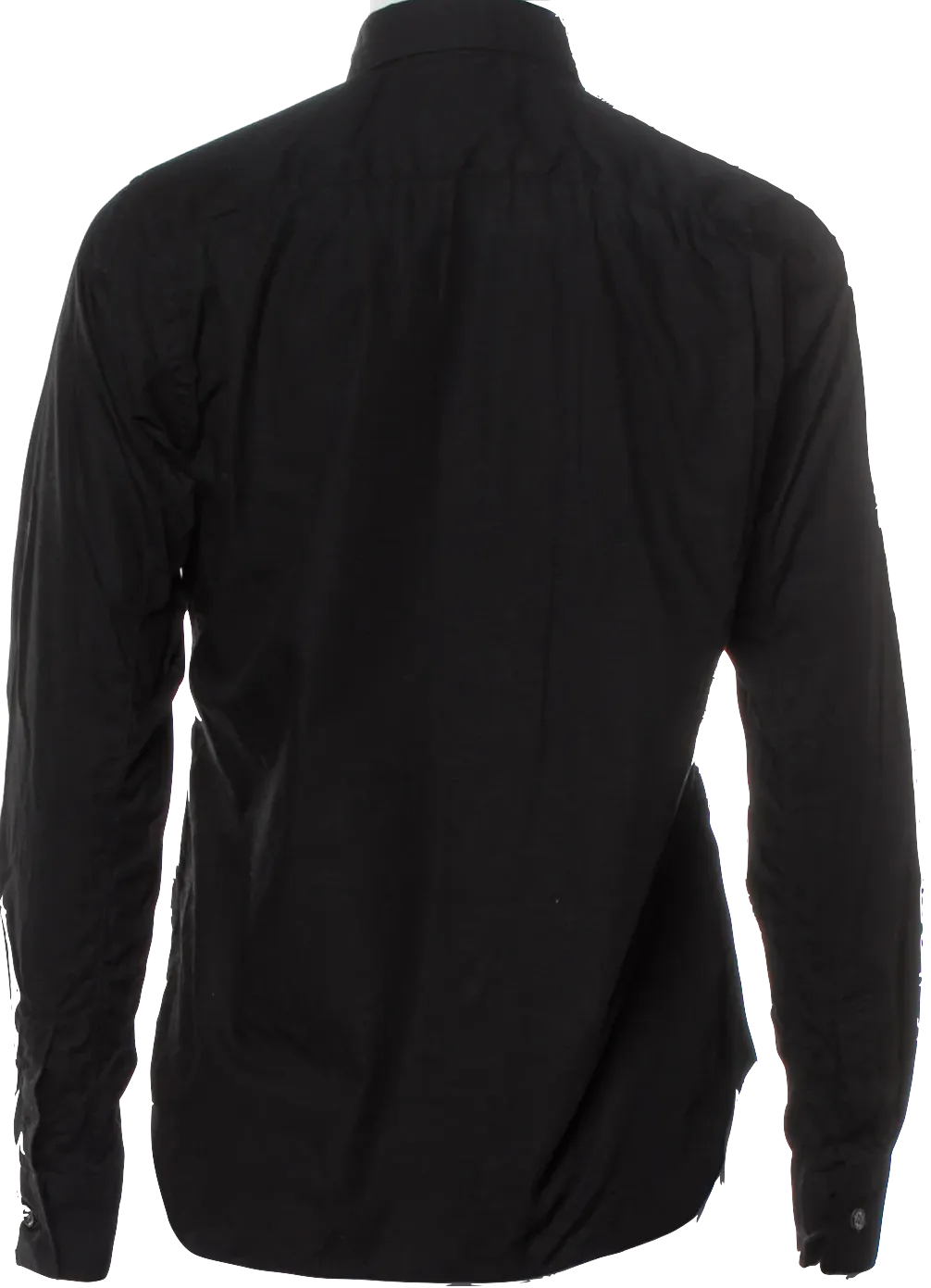 Comme des Garcons Japan. Black Button Up Top/Blouse with Contrast Accent Pocket