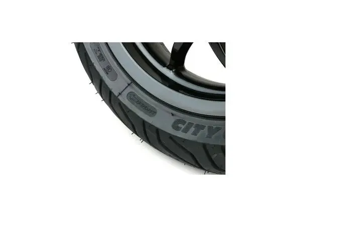 Complete Wheel Set (front rear incl. mounting kit) BGM PRO SPORT 13-inch Gloss Black | MICHELIN City Grip 2 120 130/70-13 | Vespa GTS, GTS Super, GTV, Sei Giorni, GT 60, GT, GT L 125-300cc