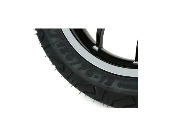 Complete Wheel Set (front rear incl. mounting kit) BGM PRO SPORT 13-inch Gloss Black | MICHELIN City Grip 2 120 130/70-13 | Vespa GTS, GTS Super, GTV, Sei Giorni, GT 60, GT, GT L 125-300cc