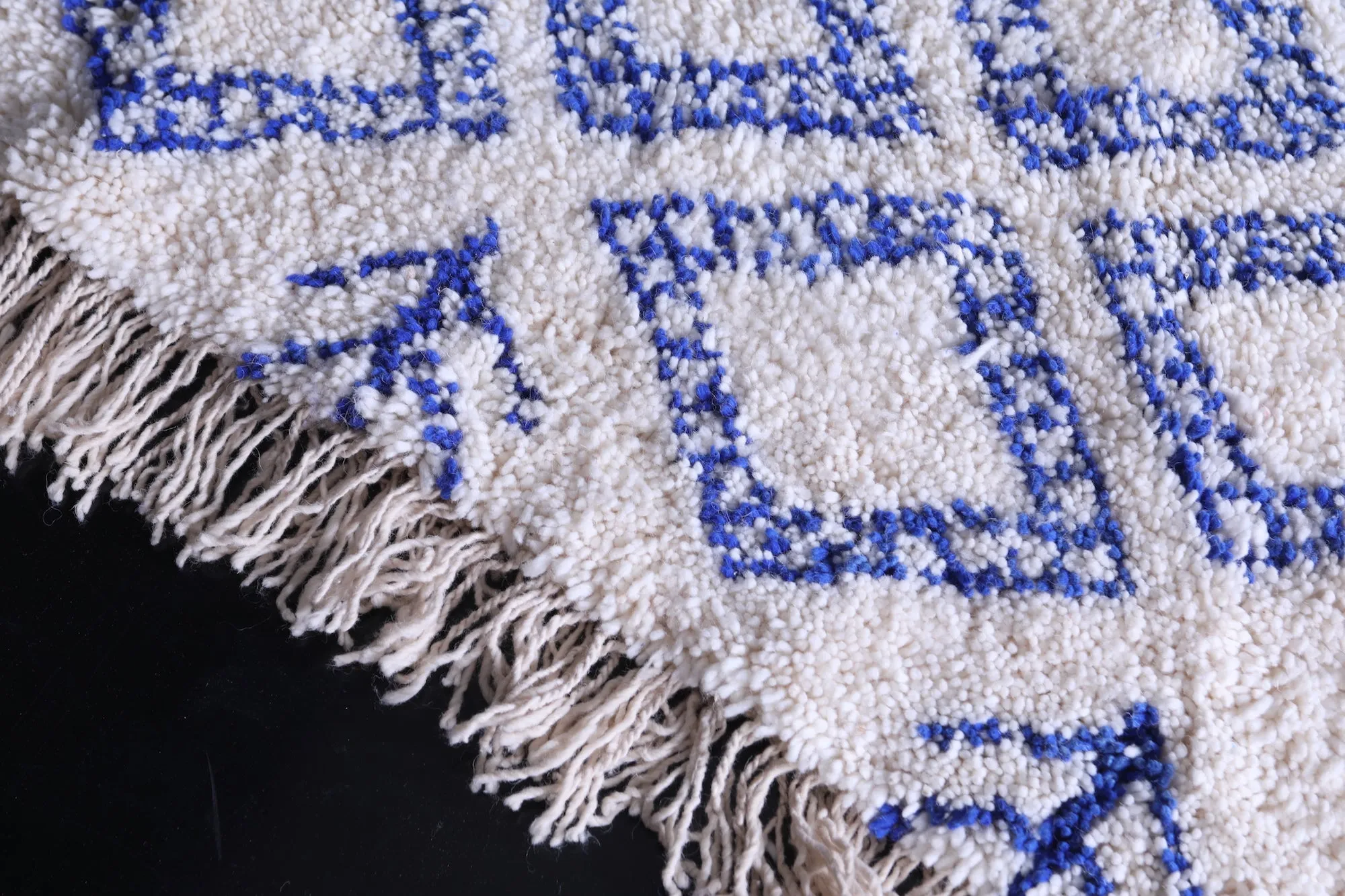 Contemporary Blue  rug - Custom Moroccan rug - Wool rug