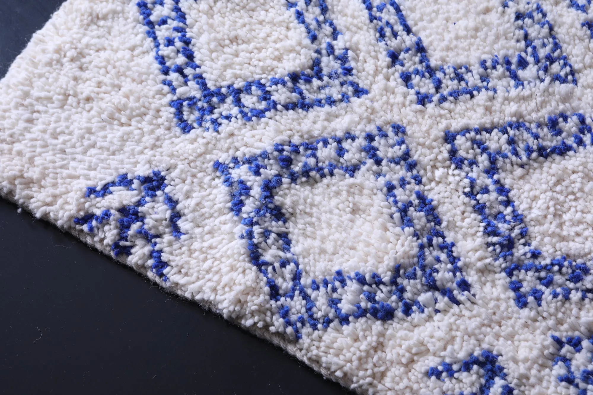 Contemporary Blue  rug - Custom Moroccan rug - Wool rug