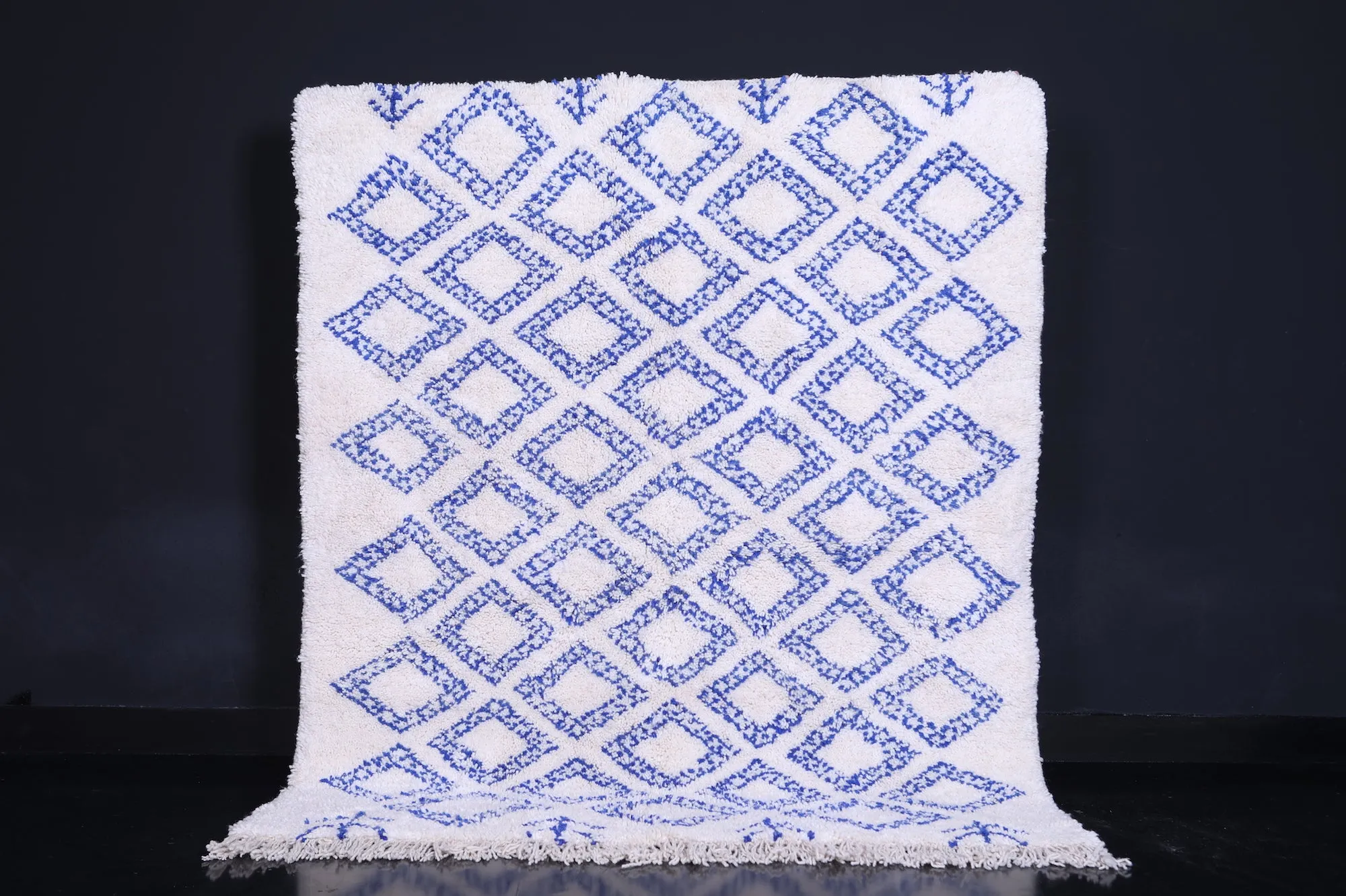 Contemporary Blue  rug - Custom Moroccan rug - Wool rug