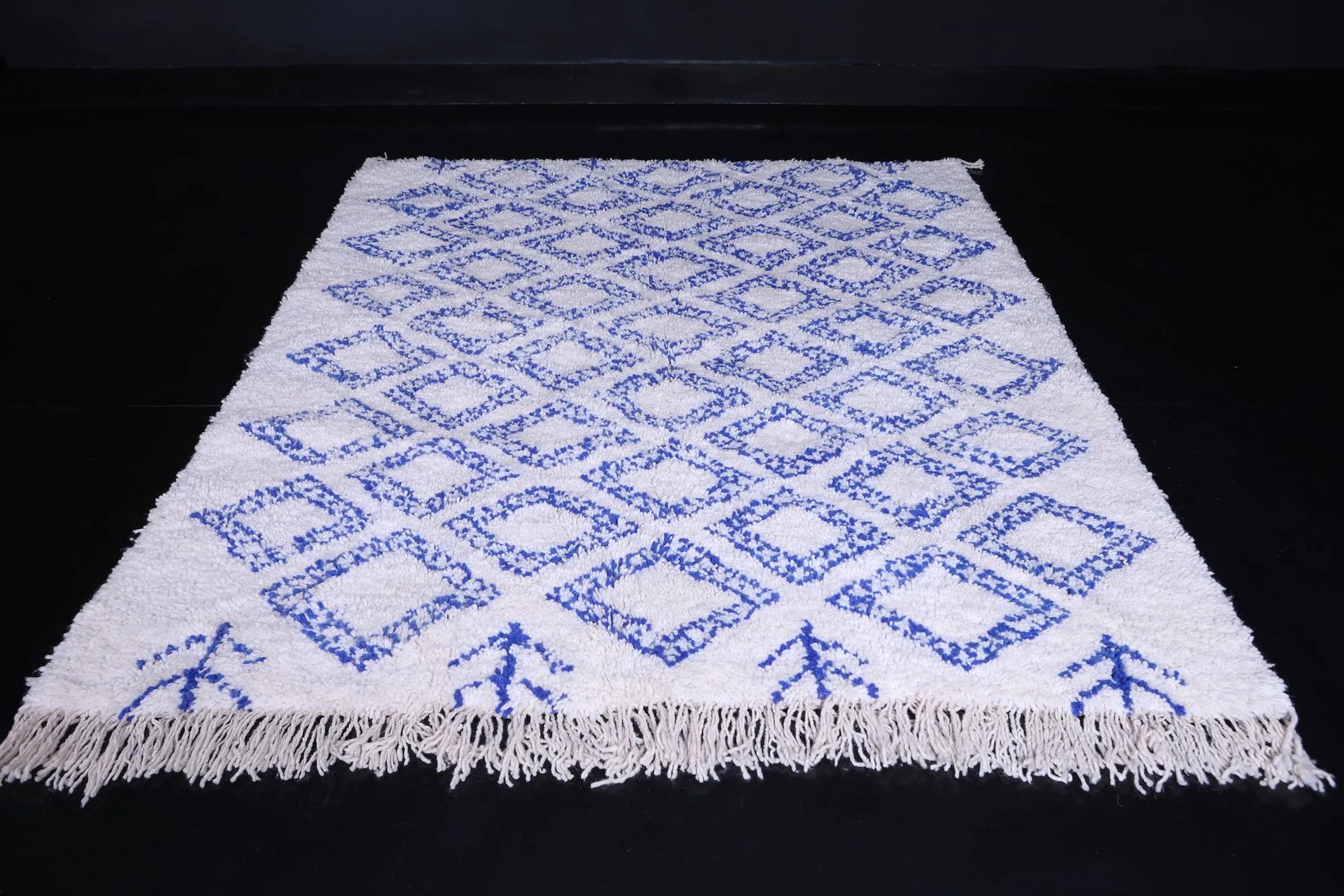 Contemporary Blue  rug - Custom Moroccan rug - Wool rug
