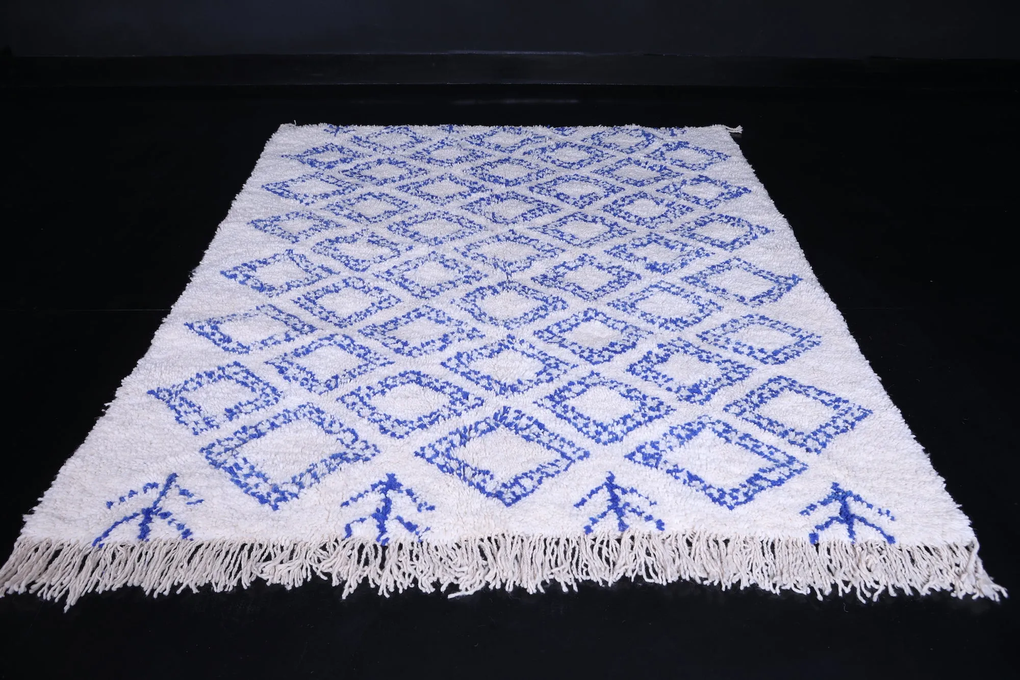 Contemporary Blue  rug - Custom Moroccan rug - Wool rug