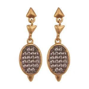 Contemporary Deco Marquee Drop Earrings