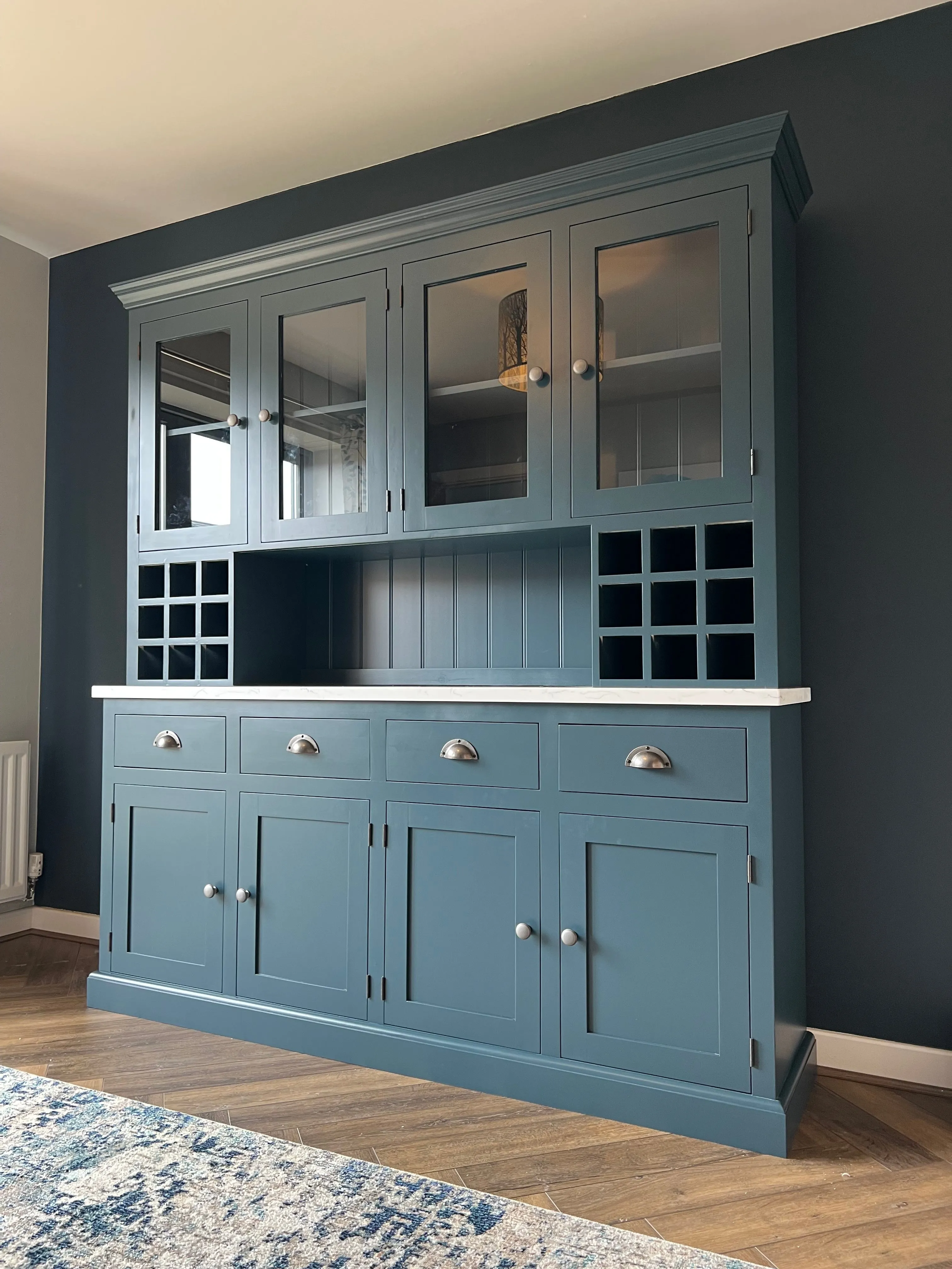 Contemporary Quartz Glazed Wine Dresser
