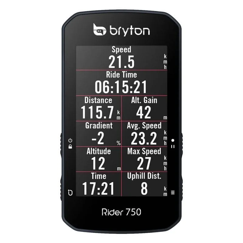 Copie de Compteur vélo GPS RIDER 750T CADENCE/FC/VITESSE - BRYTON