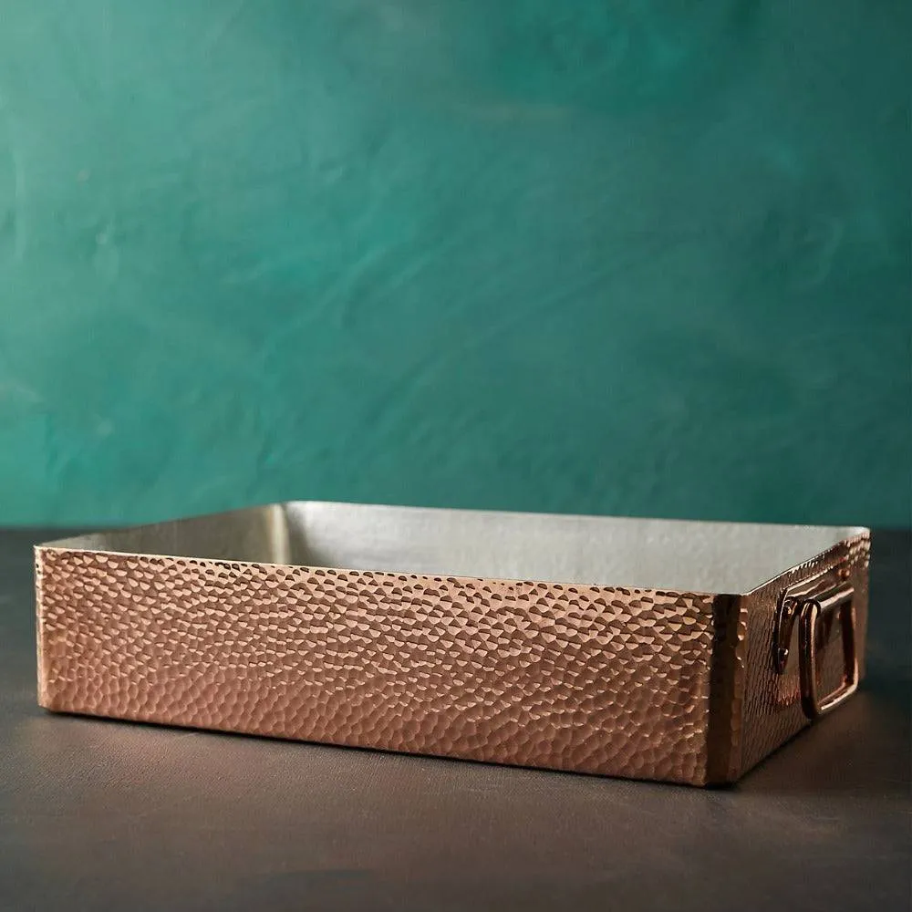 Copper Roasting Pan 13.7" x 9.8"