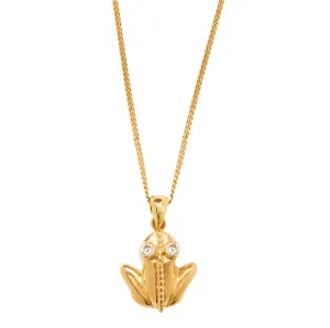 Coqui Frog Necklace Gold