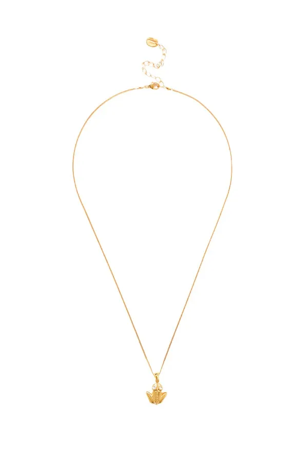 Coqui Frog Necklace Gold