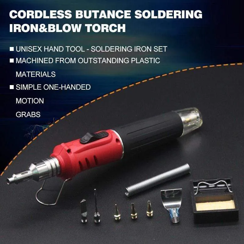 Cordless Butane Soldering Iron & Blow Torch