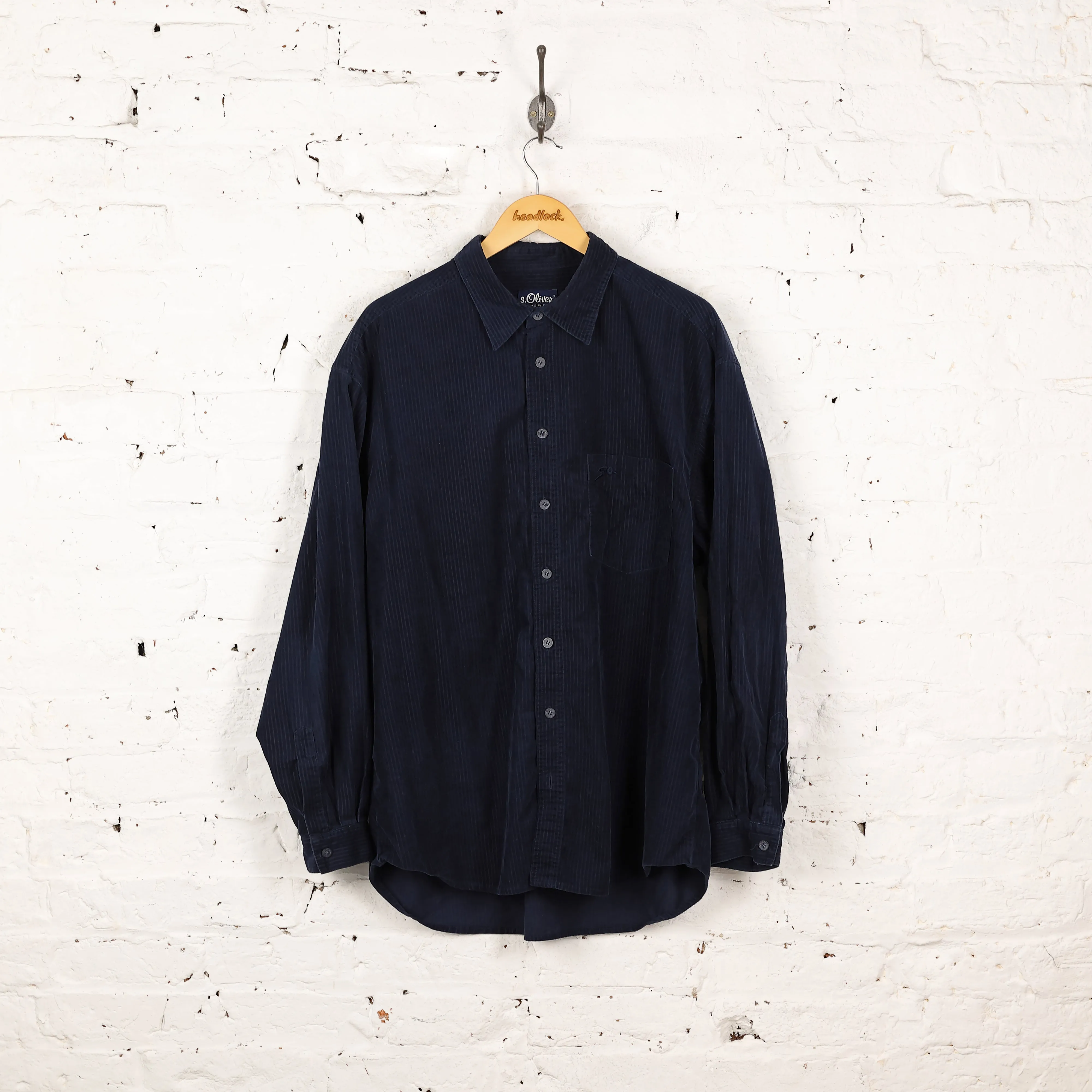 Corduroy Shirt - Blue - XL