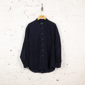 Corduroy Shirt - Blue - XL