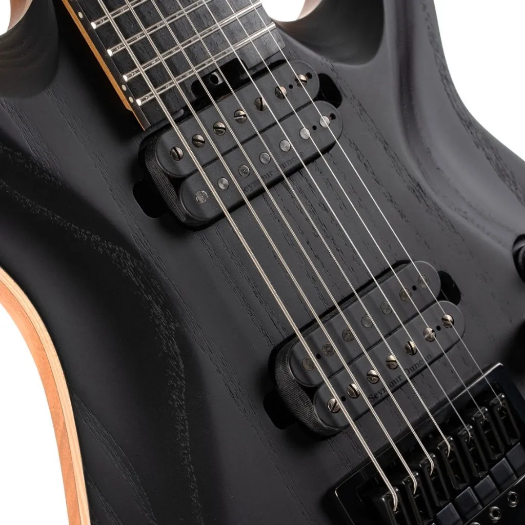 Cort KX707 Evertune 7 String Open Pore Black with Bag