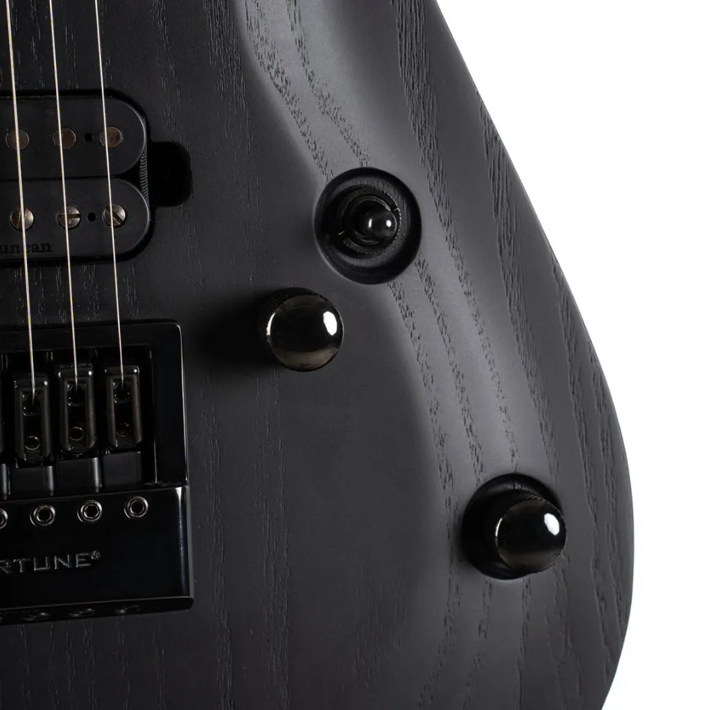 Cort KX707 Evertune 7 String Open Pore Black with Bag