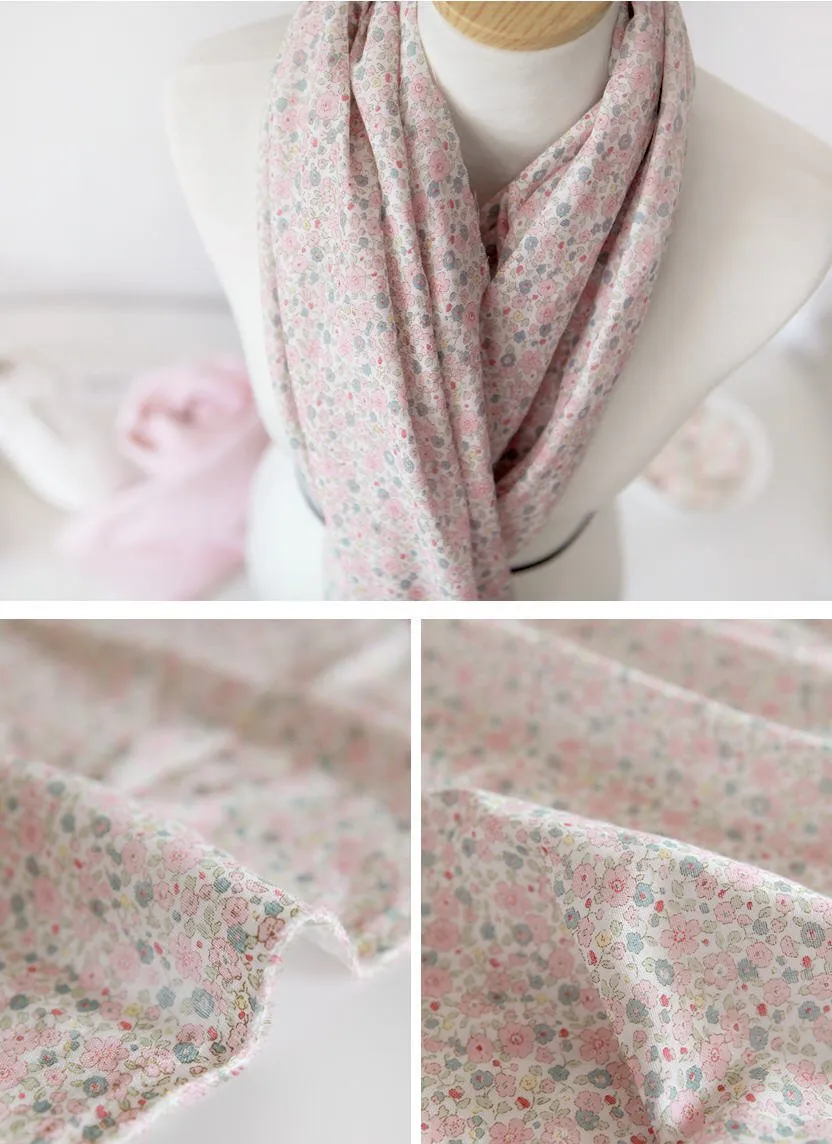 Cotton Double Gauze - Flowers - 44" Wide - By the Yard 73123