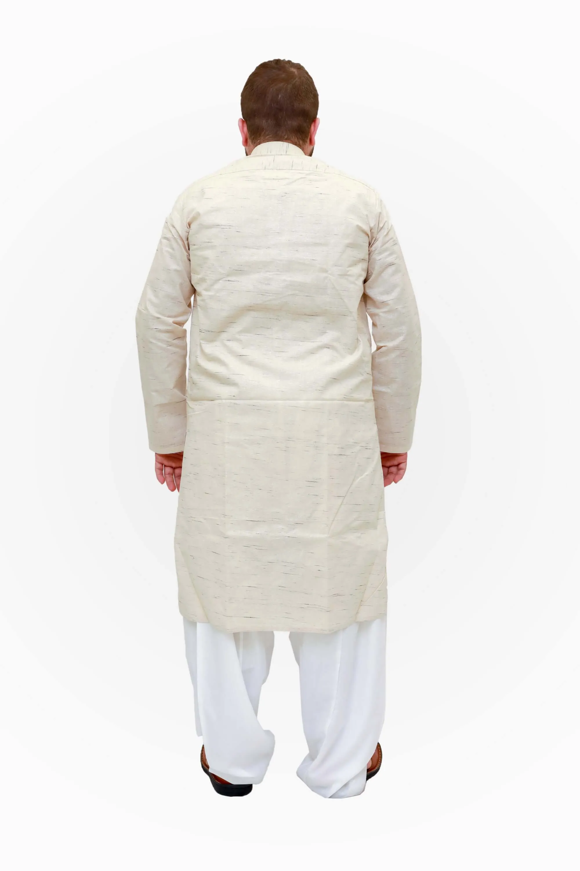 Cotton Shirt with a Silver Embroidery