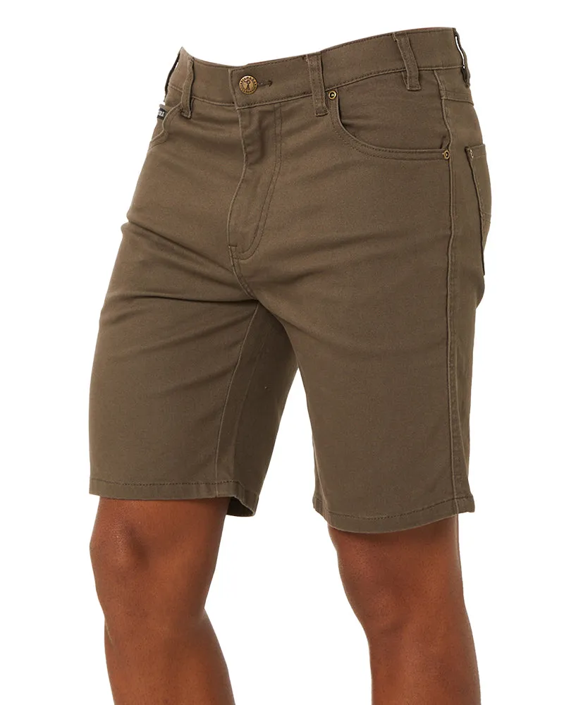 Cotton Stretch Jean Short - Vintage Grey
