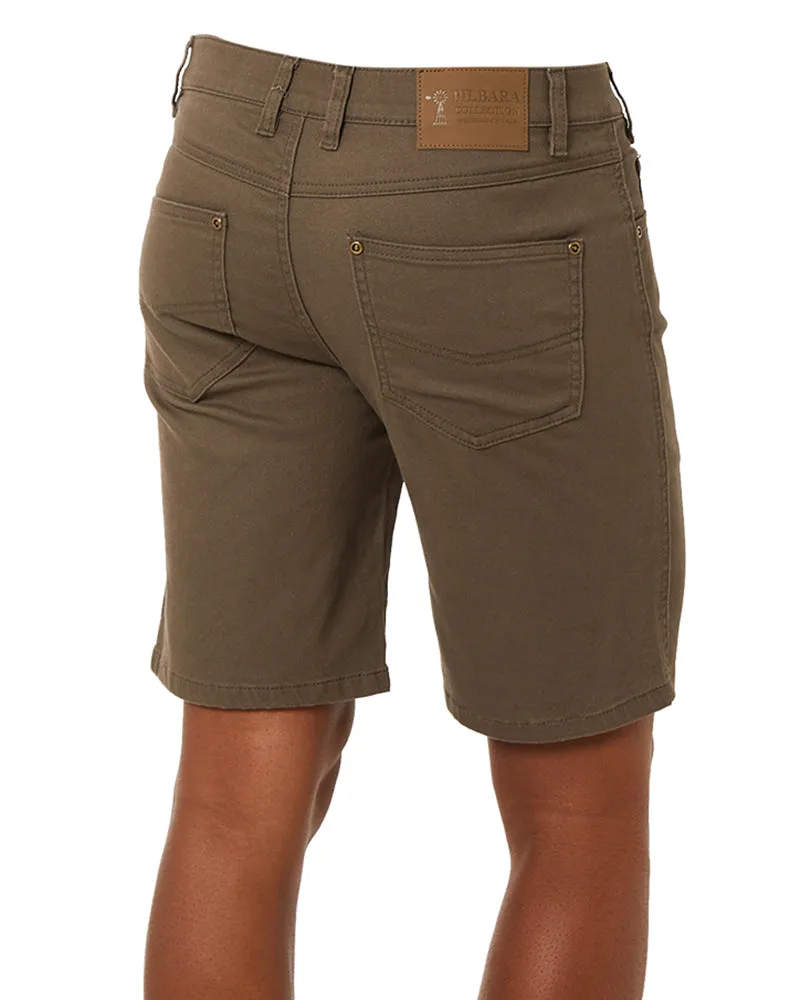 Cotton Stretch Jean Short - Vintage Grey