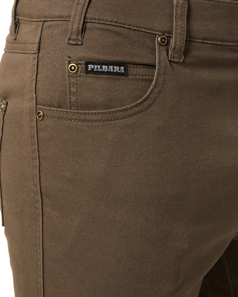 Cotton Stretch Jean Short - Vintage Grey
