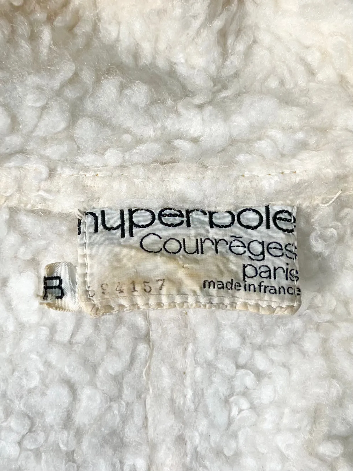 Courreges Hyperbole Early 1970's Yellow Nylon Sherpa Lined Raincoat Dress