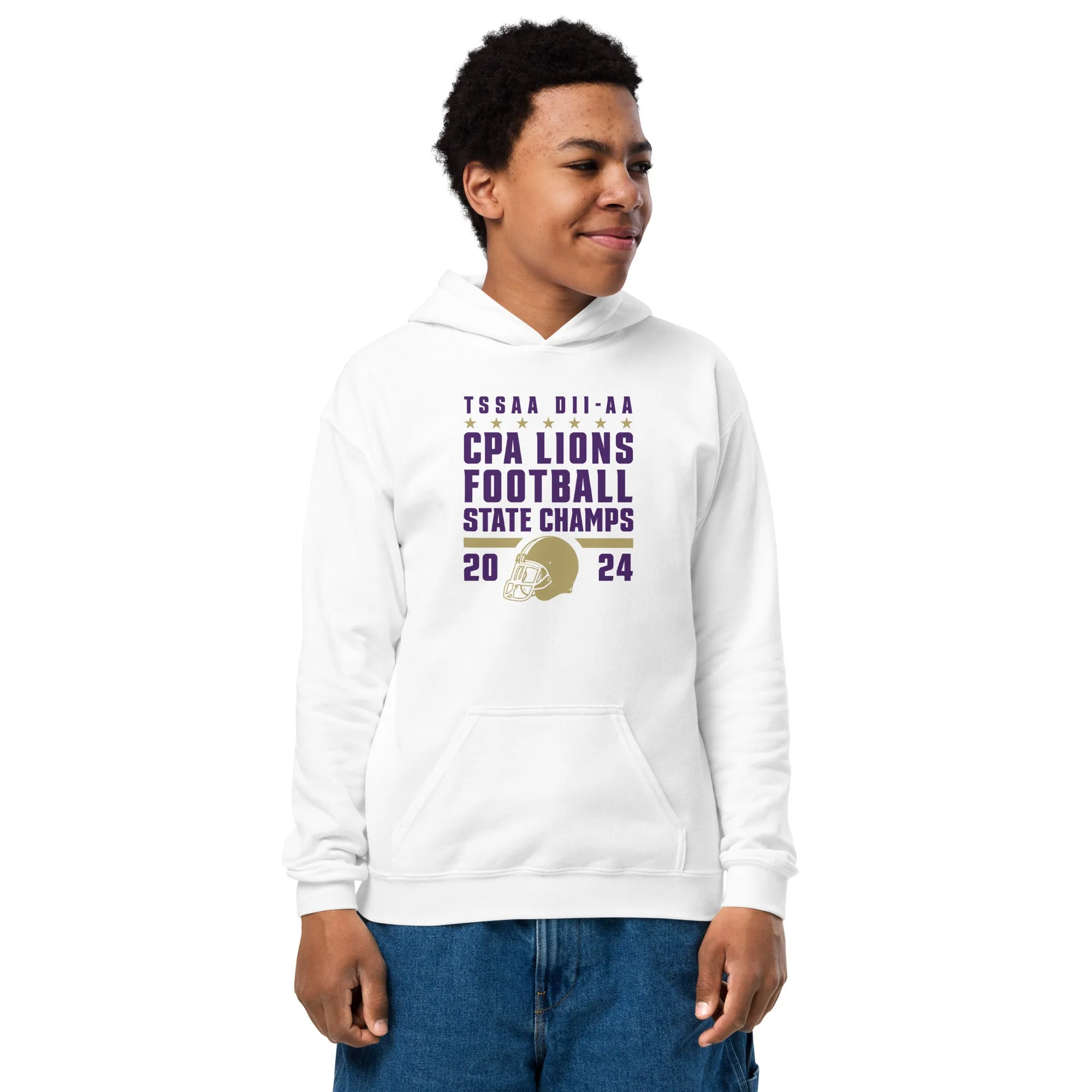 CPA Football Champs / Youth heavy blend hoodie