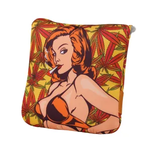 CRAFTSMAN SMOKING GIRL YELLOW HEADCOVER