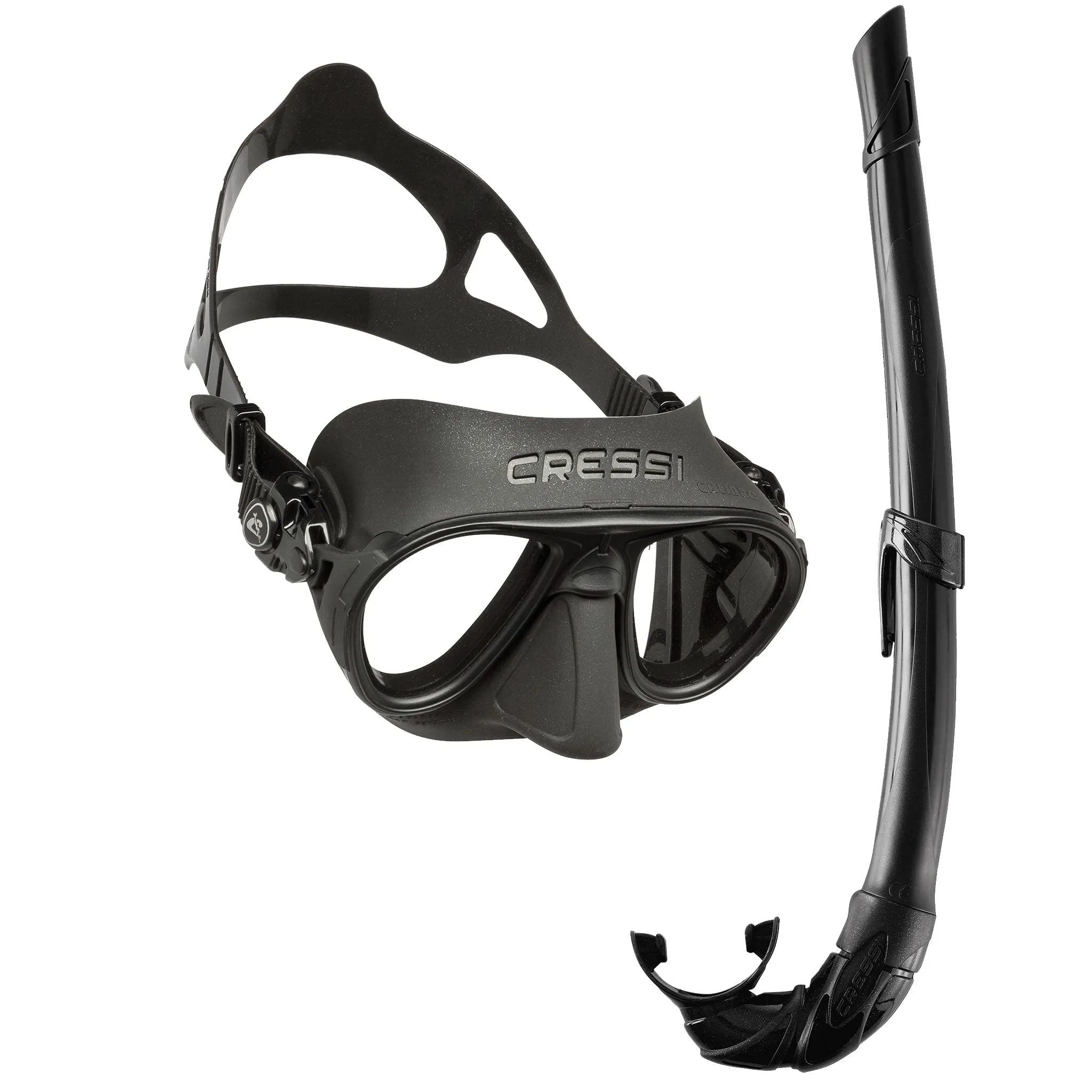 Cressi Calibro Mask & Corsica Snorkel Freediving Set