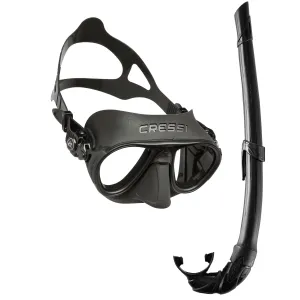 Cressi Calibro Mask & Corsica Snorkel Freediving Set
