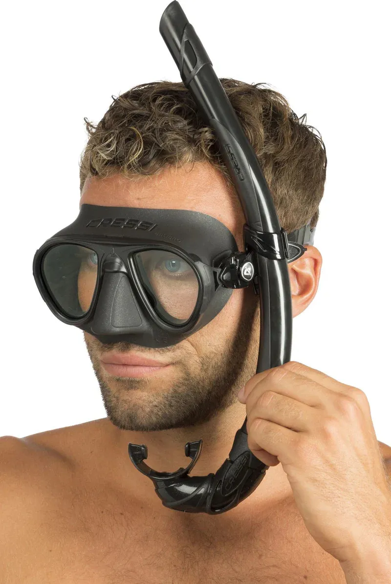 Cressi Calibro Mask & Corsica Snorkel Freediving Set