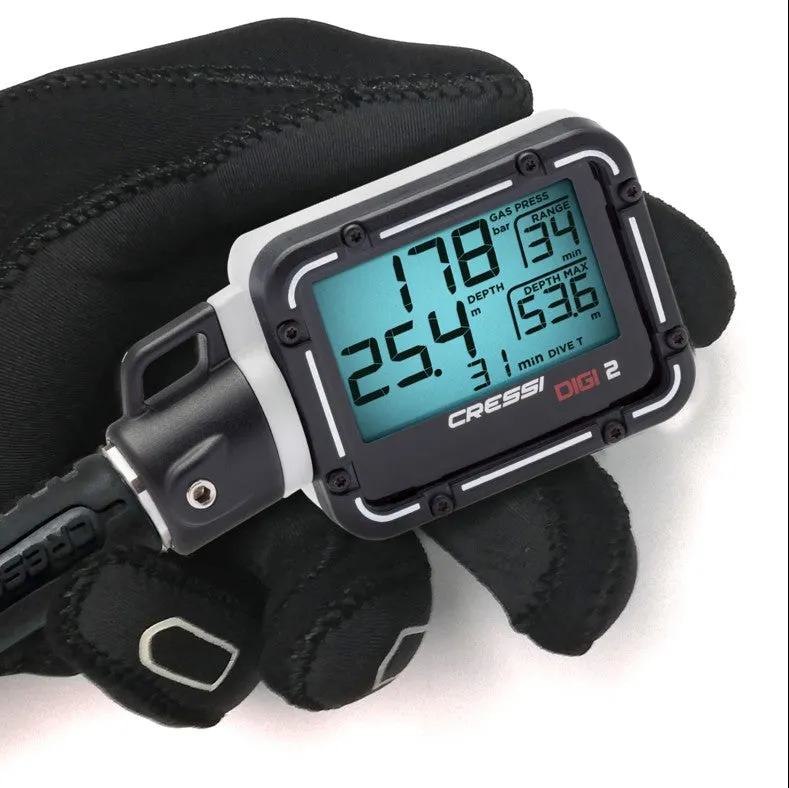 Cressi Digi 2 - digital console (pressure gauge for scuba diving)