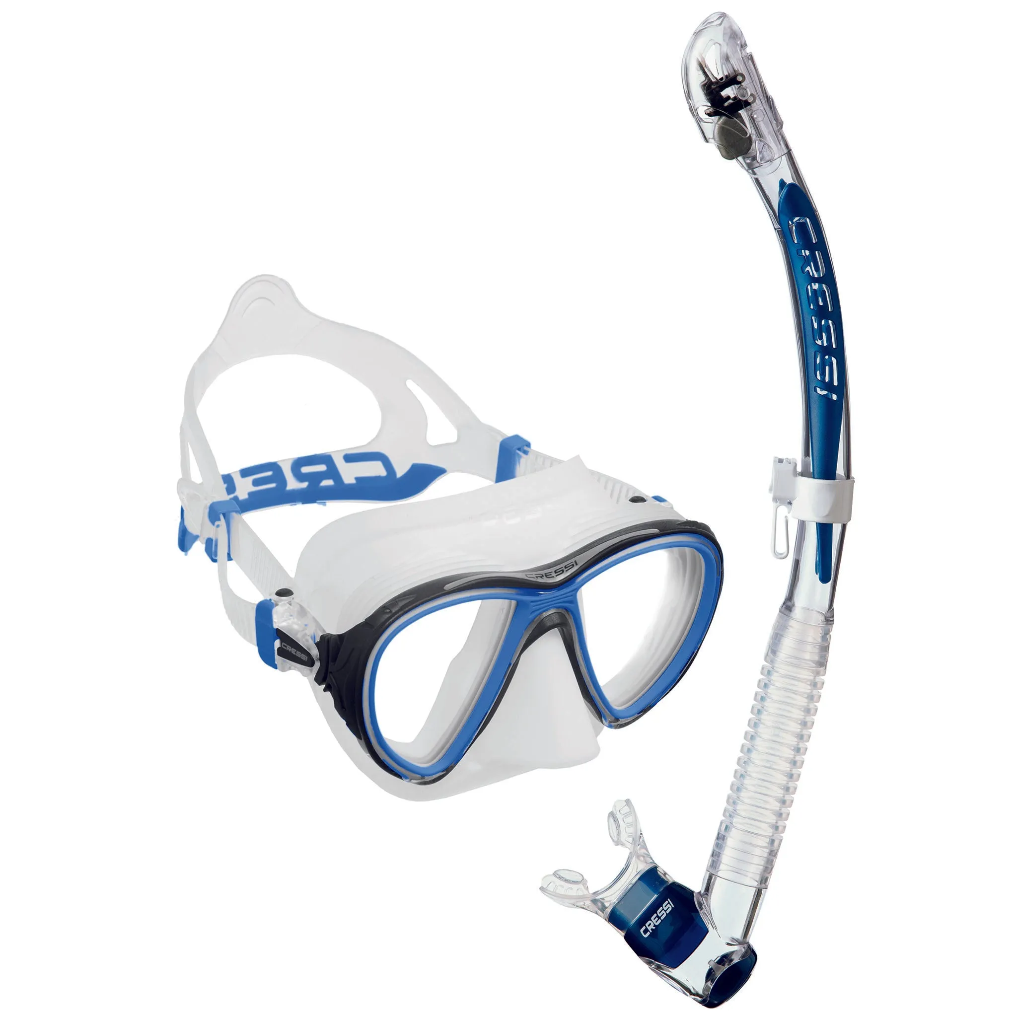 Cressi Quantum Mask & Itaca Ultra Dry Snorkelling Combo