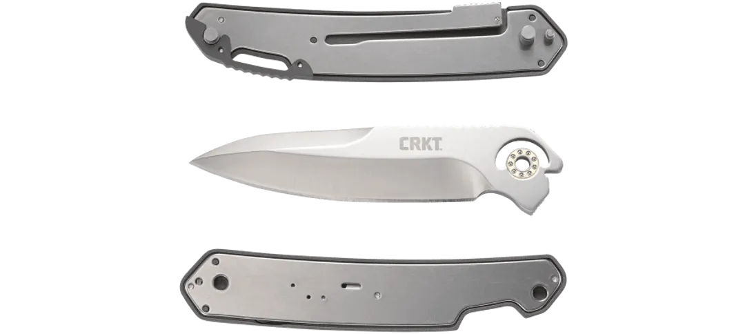 CRKT K540GXP Bona Fide Field Strip Folder (Silver)