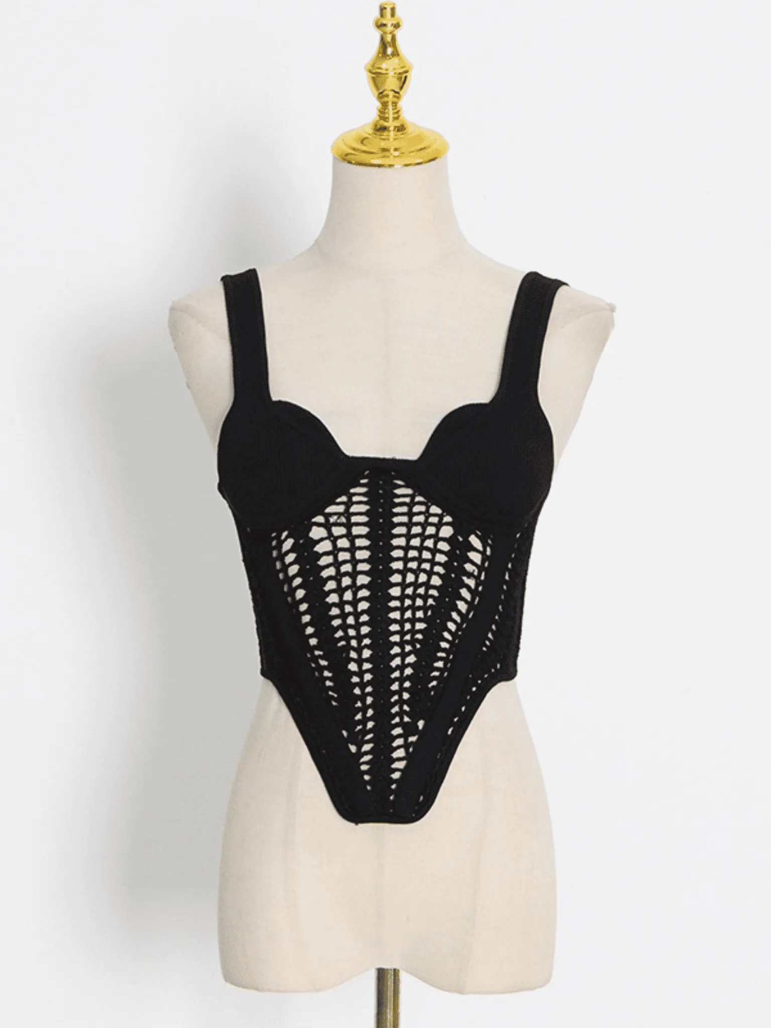 Crochet Knitted Corset Top