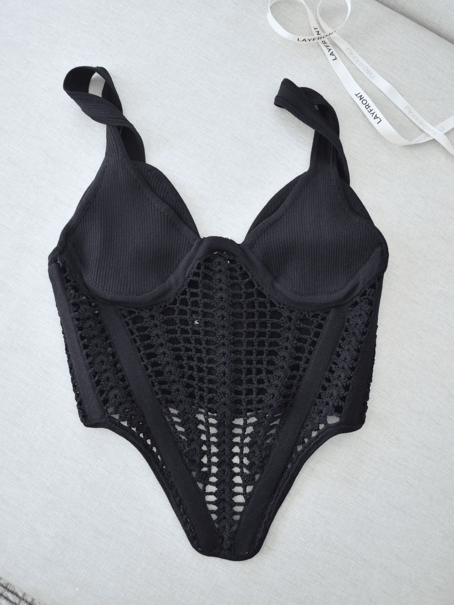 Crochet Knitted Corset Top