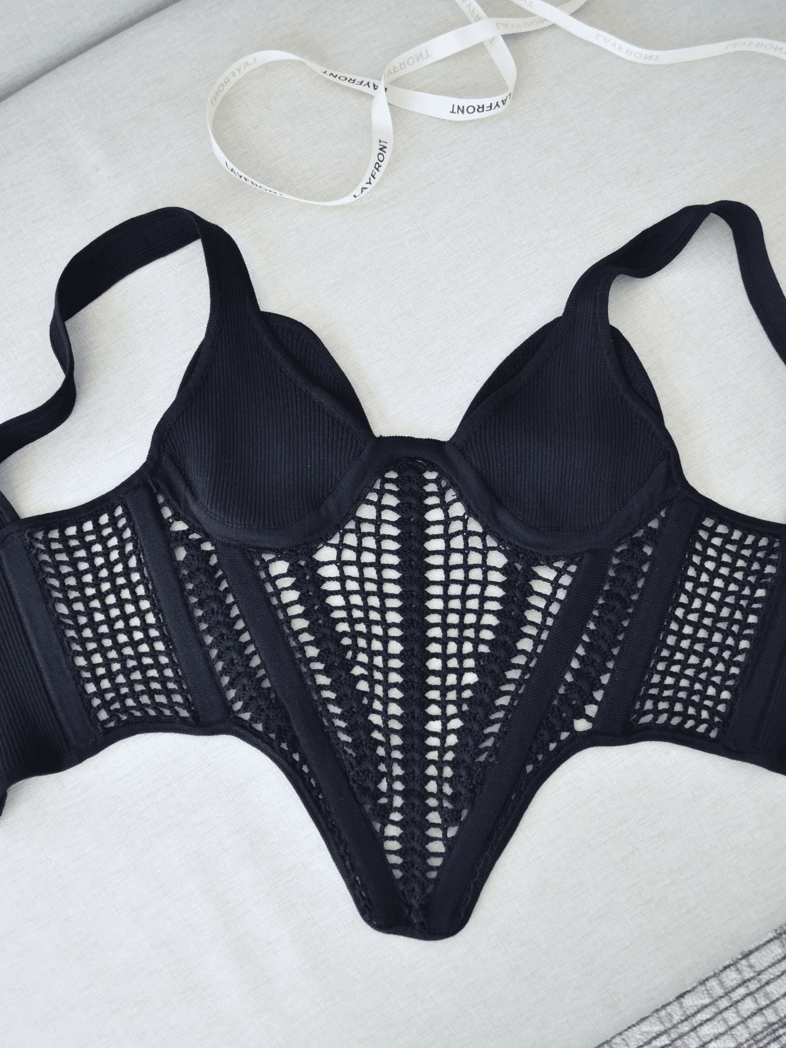 Crochet Knitted Corset Top