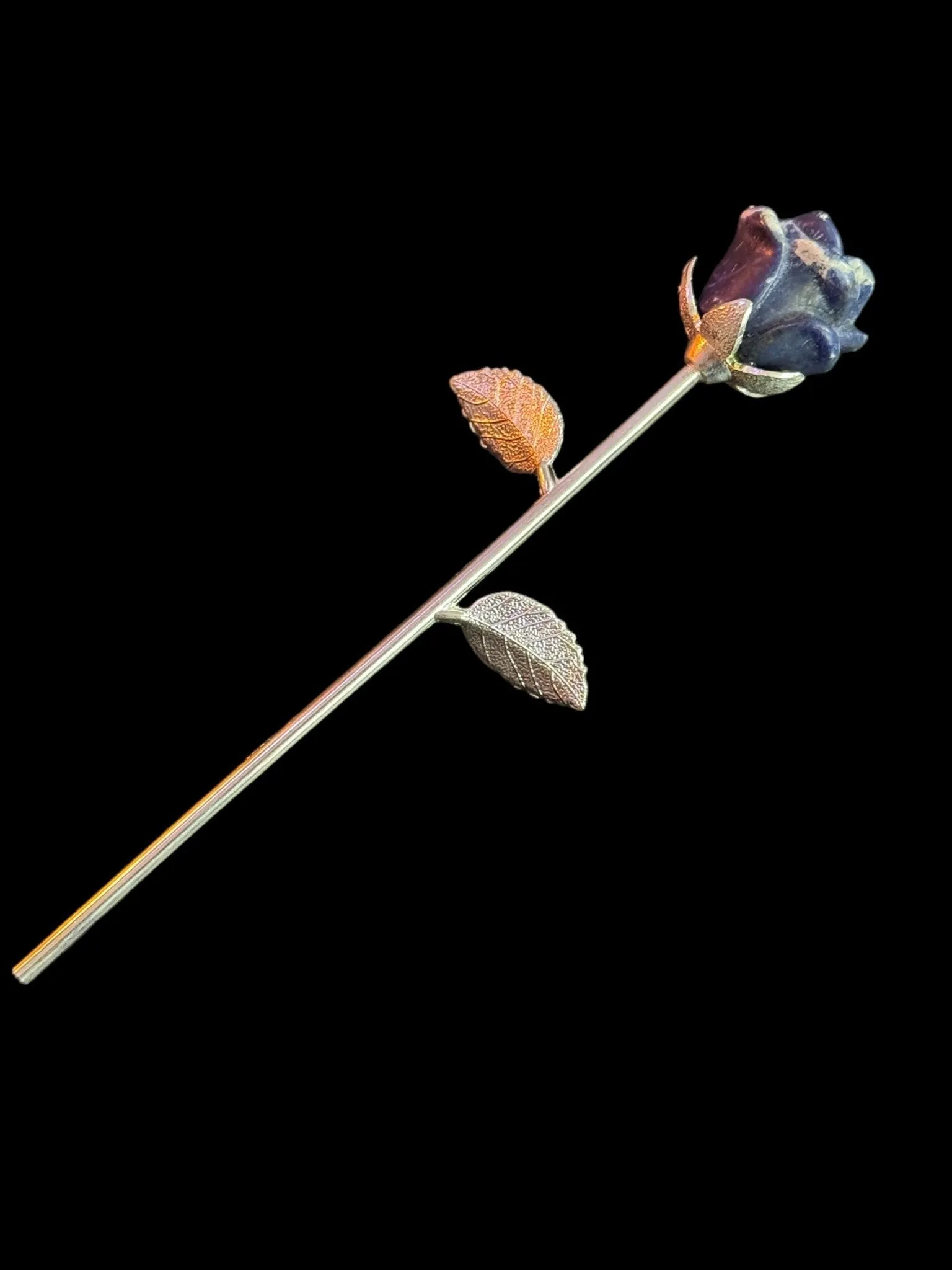 Crystal Long Stem Rose, Crystal Flower, Gemstone Rose, Gemstone Flower