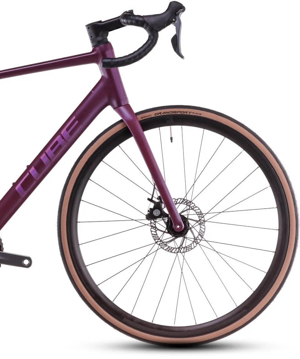 Cube Attain Race Road Bike 2025 - Hyper Purple