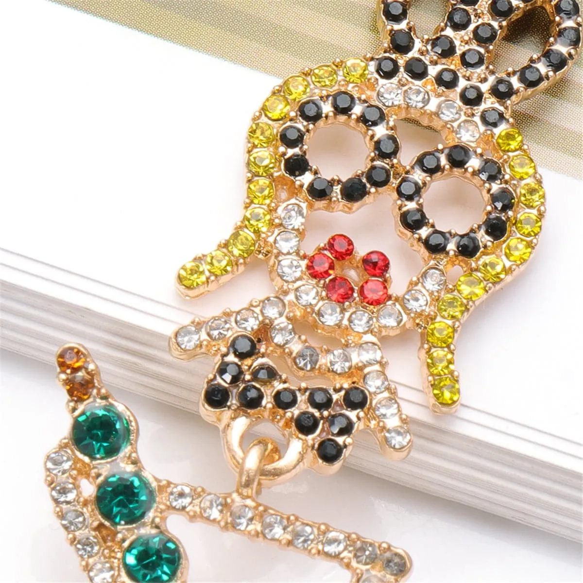 Cubic Zirconia & 18K Gold-Plated Cocktail Drop Earrings