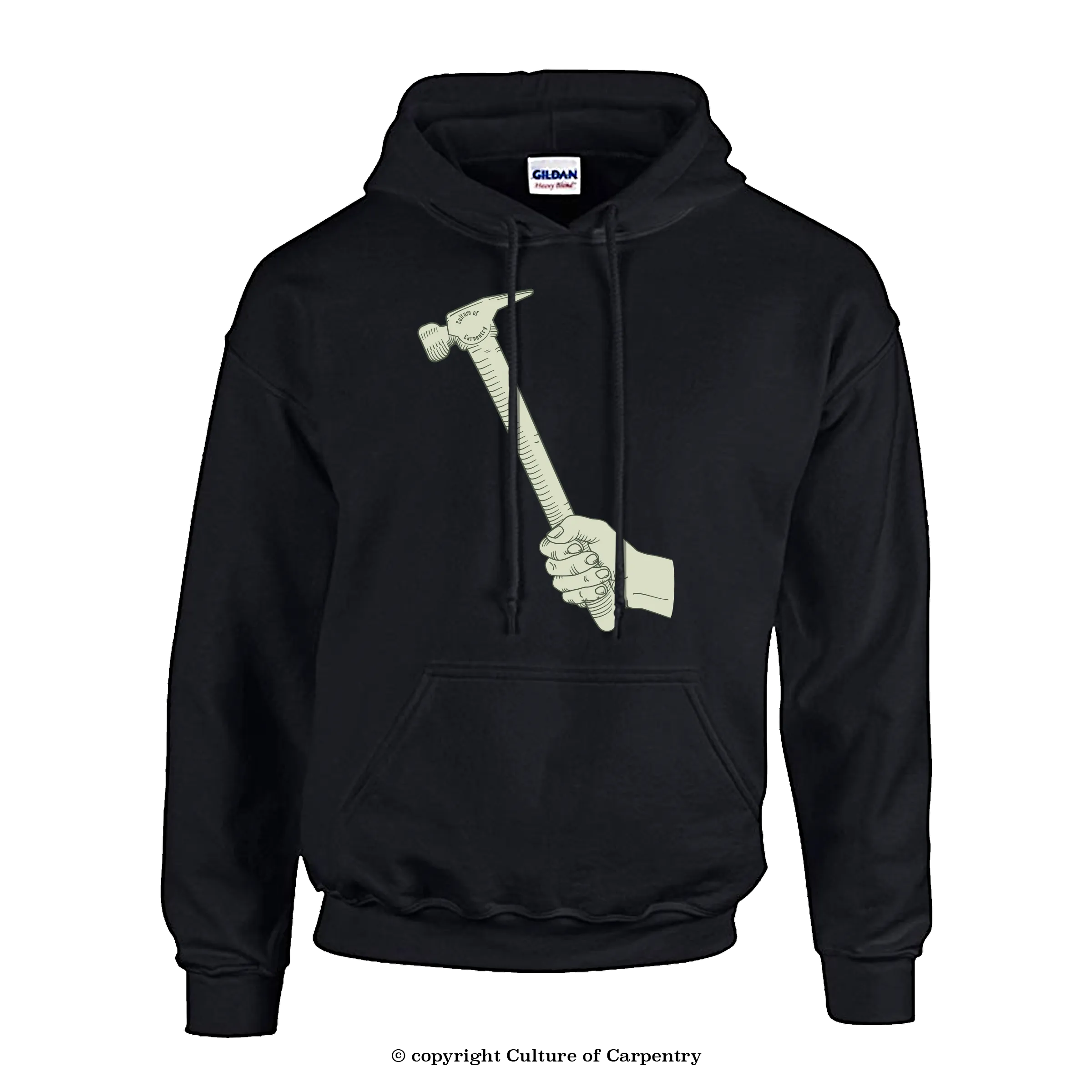 Culture of Carpentry Hammer Icon - Sweatshirt