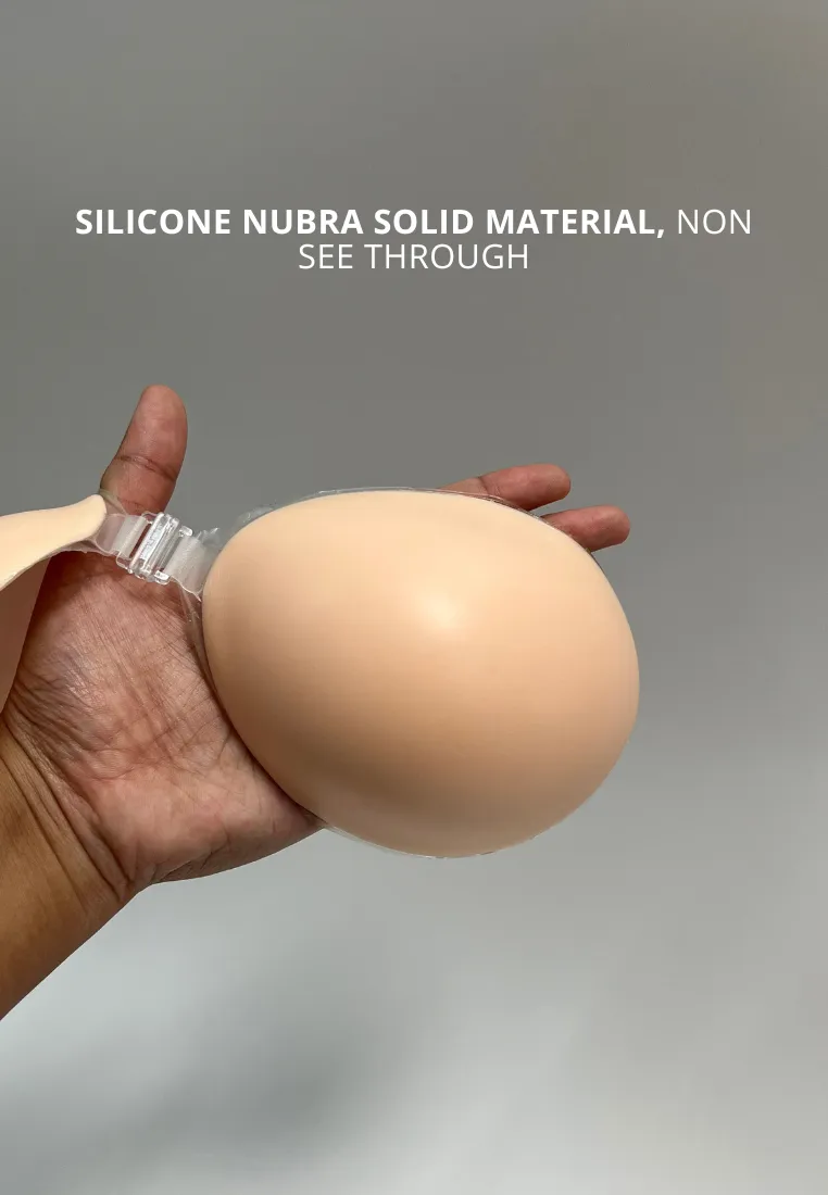 Cup A-C Solid Silicone Seamless Push Up Pad (2cm) Adhesive Nubra