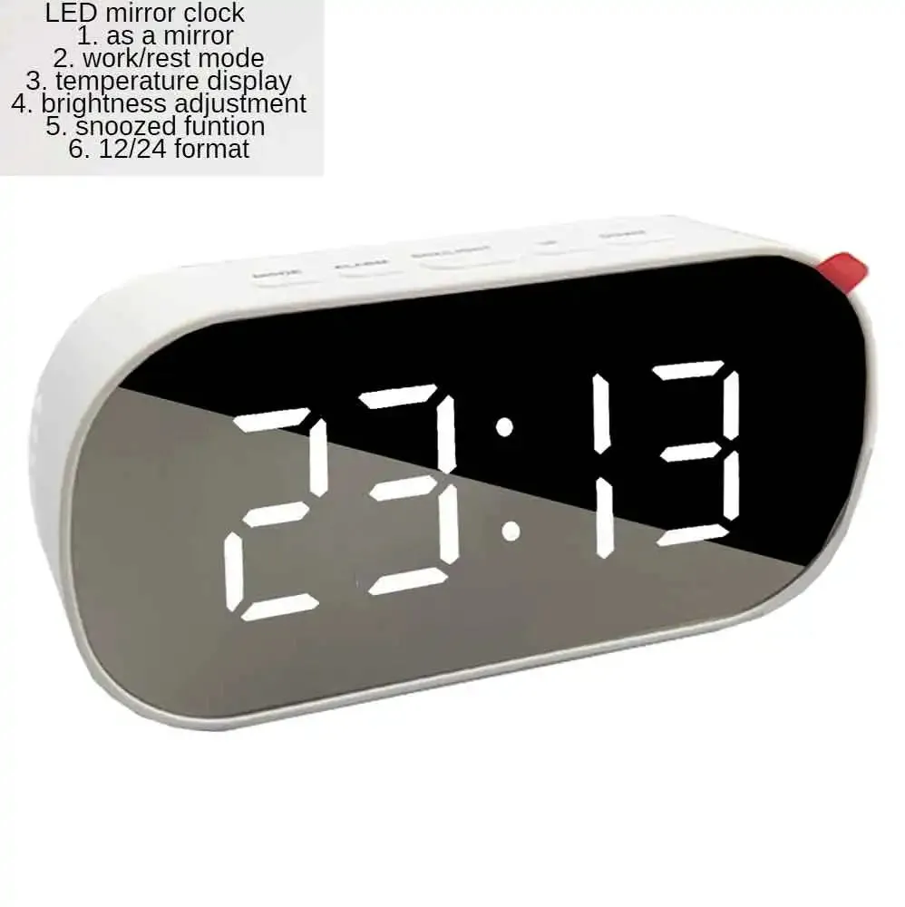 Curved Screen Digital Alarm Clock