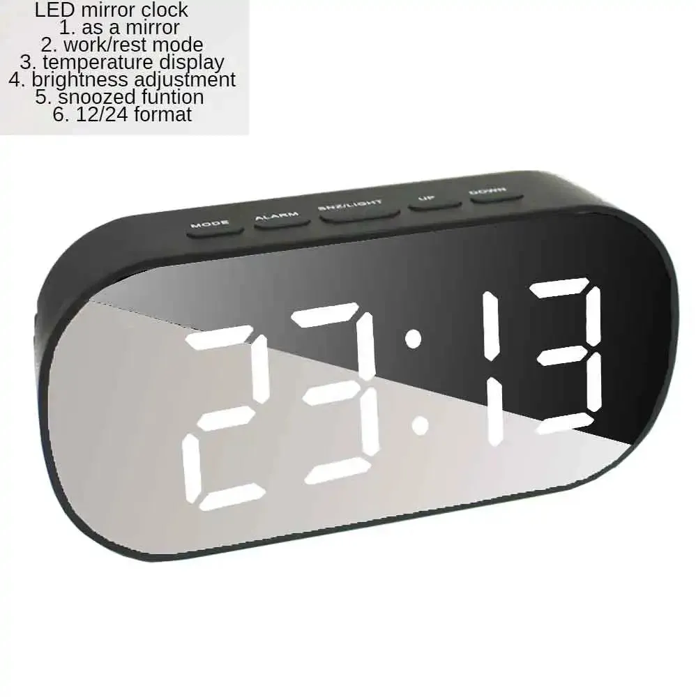 Curved Screen Digital Alarm Clock