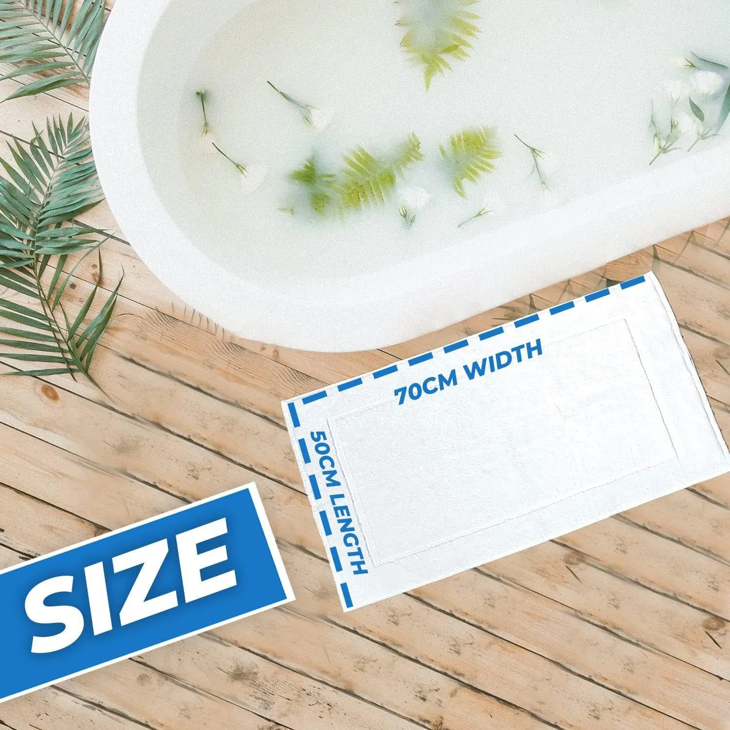 Cusco  Classic Frame Cotton Bathroom Mat – 800GSM Heavy Duty