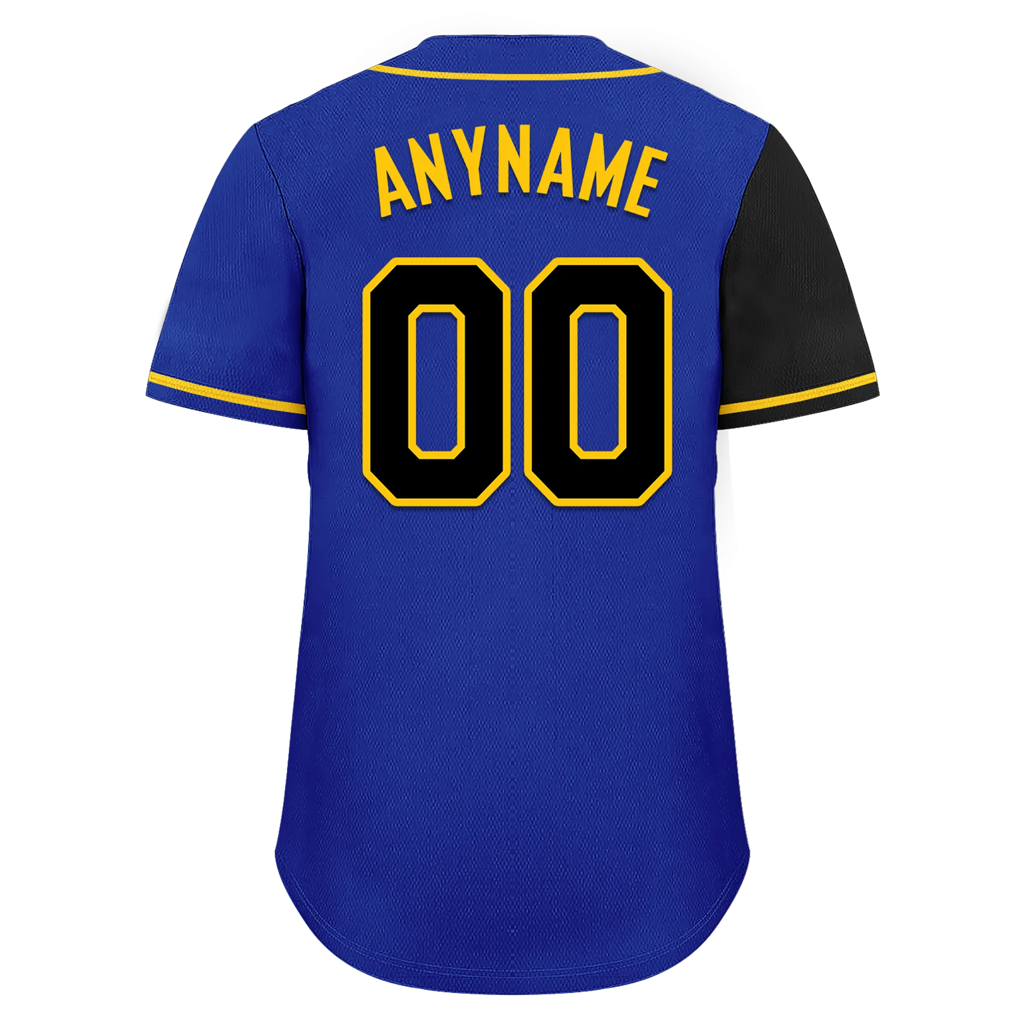 Custom Black Blue Skull Fashion Personalized Authentic Baseball Jersey BSBJ01-D017147
